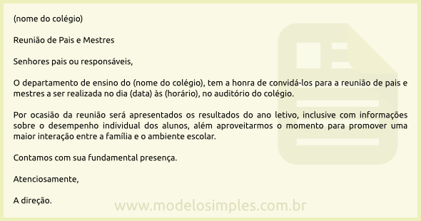 Relatorio simples modelo