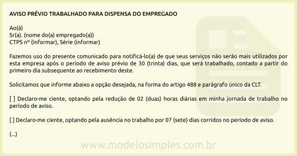 Carta De Demissao Com Aviso Previo Doc - Quotes About h