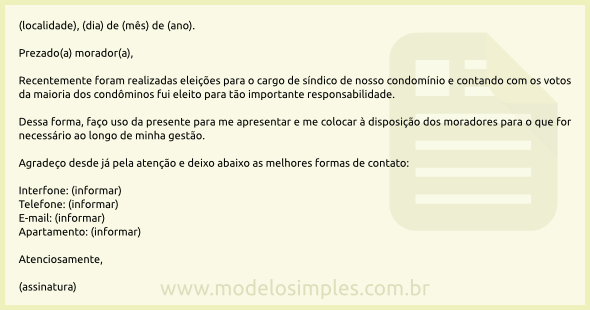 Carta De Apresentacao Profissional - New Sample i