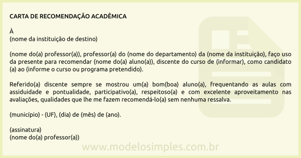 Modelo De Carta De Elogio Profissional Vários Modelos