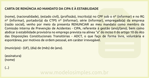 Carta De Pedido De Demissao Voluntaria - Lowongan Kerja