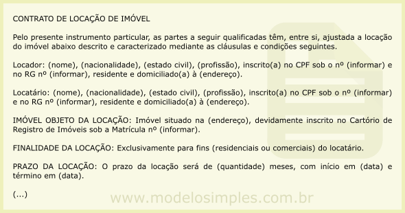 Modelo de Contrato de Locação de Imóvel com Seguro Fiança Locatícia