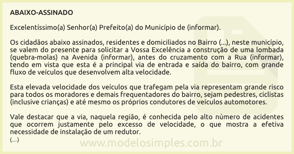 Carta Formal Exemplo Portugues - Recipes Site g