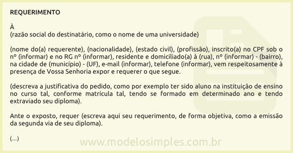 Carta De Justificativa - Sample Site l